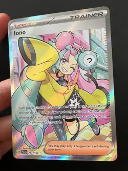 Iono 254/193 Paldea Evolved FULL ART Trainer ULTRA RARE HOLO Pokemon Card NM - Image 3