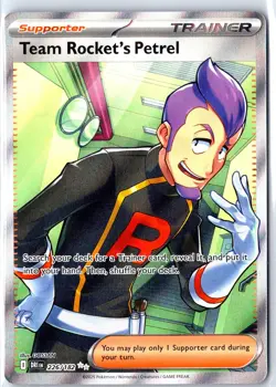 Team Rocket's Petrel 226/182 Ultra Rare Destined Rivals Pokemon Holo Near Mint - Image 1
