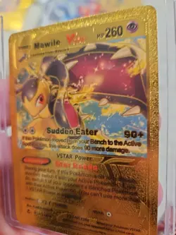 Pokemon Mawile VSTAR Gold Foil Fan Art Textured Collector Card HP260 071/195 - Image 3