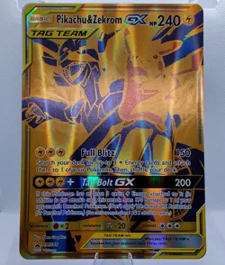 Pikachu & Zekrom GX SM248 Jumbo Full Art Tag Team Holo Promo Pokemon TCG Eng - Image 1