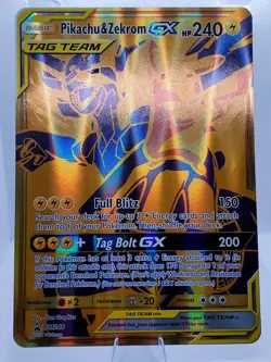 Pikachu & Zekrom GX SM248 Jumbo Full Art Tag Team Holo Promo Pokemon TCG Eng - Image 4