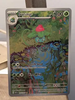 Ivysaur #167/165 Scarlet & Violet 151 Pokemon TCG Illustration Rare NM - Image 1