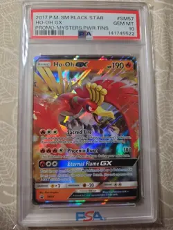 2019 Pokemon Sun & Moon Black Star Promo #SM57 Ho-Oh GX Gem Mint PSA 10 - Image 1