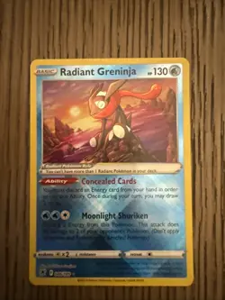2022 Pokemon SWSH Astral Radiance Radiant Greninja #046/189 - Image 1