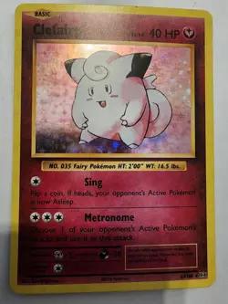 Clefairy 63/108 Evolutions Holo Rare Pokemon TCG - Image 1
