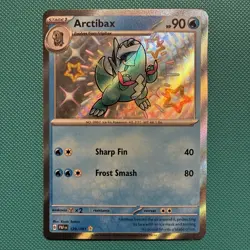Arctibax Baby Shiny 129/091 Paldean Fates Holo Pokemon TCG - Image 1