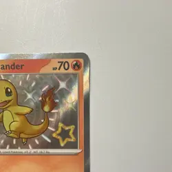 Pokemon TCG Charmander Shiny Rare Holo SV: Paldean Fates 109/091 Basic 70 HP - Image 3