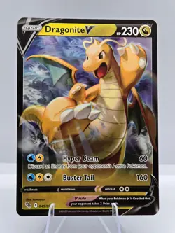 Dragonite V 049/078 Holo V Rare Pokemon GO Pokemon NM - Image 1