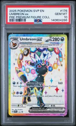 2025 Pokemon Scarlet & Violet Black Star Promos Umbreon ex PSA 10 #176 - Image 1
