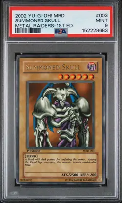 Summoned Skull MRD-003 1st Edition Ultra Rare Yugioh PSA 9 *683 - Image 1