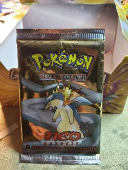 🔥🔥🔥 VINTAGE POKEMON NEO GENESIS BOOSTER PACK 🔥🔥🔥💎 TYPHLOSION ART – WOTC - Image 1