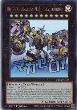 Rarity Collection 5 Ultra Rare RA05-EN103 Divine Arsenal AA-ZEUS - Sky Thunder - Image 1