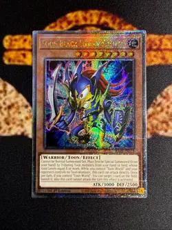 YUGIOH • TOON BLACK LUSTER SOLDIER • QUARTER CENTURY SECRET RARE • RA03-EN272 - Image 1
