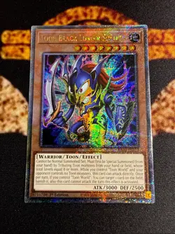 YUGIOH • TOON BLACK LUSTER SOLDIER • QUARTER CENTURY SECRET RARE • RA03-EN272 - Image 2