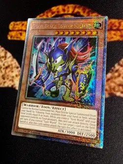 YUGIOH • TOON BLACK LUSTER SOLDIER • QUARTER CENTURY SECRET RARE • RA03-EN272 - Image 3