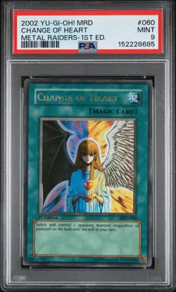 Change Of Heart MRD-060 1st Edition Ultra Rare Faded Yugioh PSA 9 *685 - Image 1