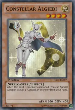 Constellar Algiedi - HA07-EN007 - Super Rare - 1st Edition - Lightly Played - Hi - Image 1