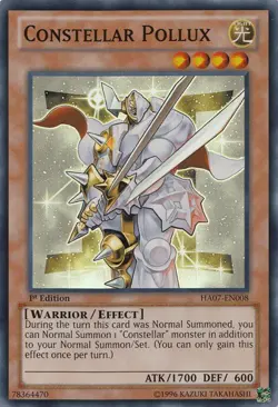 Constellar Pollux - HA07-EN008 - Super Rare - 1st Edition - Lightly Played - Hid - Image 1