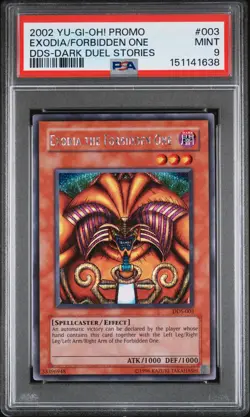 Exodia The Forbidden One DDS-003 Promo Secret Rare Yugioh PSA 9 *638 - Image 1