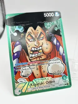 2022 One Piece Romance Dawn Kouzuki Oden OP01-031 Alternate Art Leader NM - Image 2