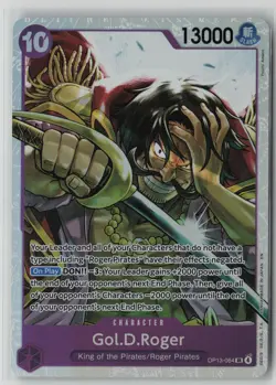 Gol.D.Roger (064) OP13-064 One Piece Carrying On His Will Super Rare Near Mint - Image 1