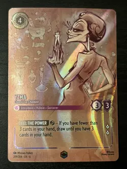 Disney Lorcana Yzma Conniving Chemist Enchanted Azurite Sea Card 209/204 Nm - Image 1