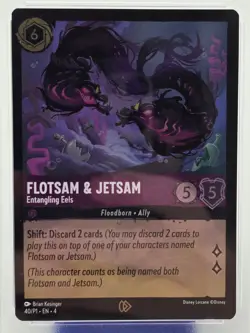 Floatsam and Jetsam Entangling Eels Disney Lorcana Challenge Event Promo PSA 9 - Image 2