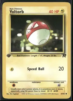 Voltorb 69/82 1st Edition - Pokemon TCG Team Rocket - Image 1