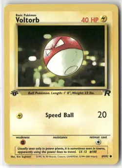 Pokemon Voltorb 69/82 1st Edition Team Rocket Common - Image 1