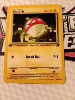Voltorb - 69/82 Team Rocket 1st Edition (Pokemon) Non Holo - LP - Image 1