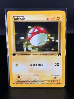 Voltorb #1 69/82 1st Edition - Team Rocket Common Pokemon Card - NM - Image 1