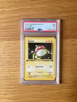 Pokemon Voltorb 69/82 1st Edition Team Rocket 1999-2000 PSA 7 - Image 1