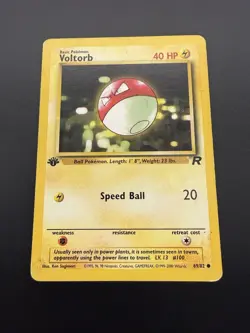 Voltorb 1st Edition 69/82 | Team Rocket | Common Pokemon Card | HP - Image 1