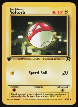 Pokemon Voltorb Common 1st Edition Team Rocket 69/82 NM - Image 1