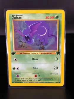 Zubat #4 70/82 - 1st Edition - Team Rocket - Vintage Pokemon - NM - Image 1