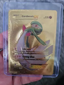 Gardevoir EX Gold Foil Fan Art Vinyl Textured Collector Pokemon Card - Image 1