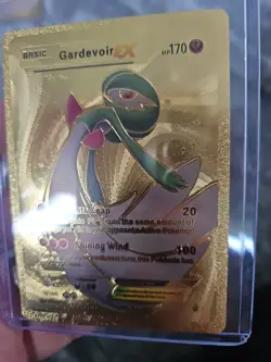 Gardevoir EX Gold Foil Fan Art Vinyl Textured Collector Pokemon Card - Image 4