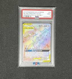 Pokemon Card PSA 9 Mint Moltres Zapdos Articuno GX 69/68 Secret Hidden Fates - Image 1