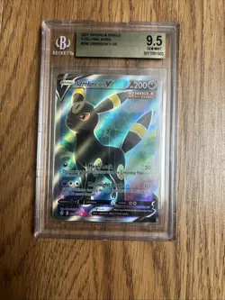 Pokemon Umbreon v Card 188/203 BGS 9.5, Evolving Skies - Image 1