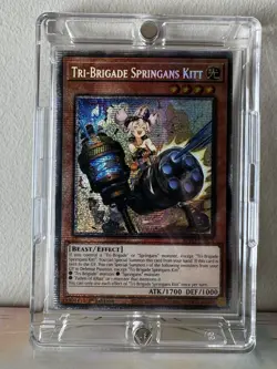Konami Yu-Gi-Oh! Tri-Brigade Springans Kitt 1st Edition Starlight Rare Card - Image 1
