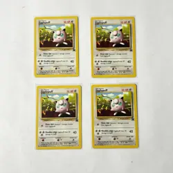 2000 POKEMON MOVIE JIGGLYPUFF #7 BLACK STAR PROMO LOT OF 4 CARDS - Image 1