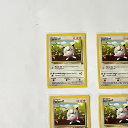 2000 POKEMON MOVIE JIGGLYPUFF #7 BLACK STAR PROMO LOT OF 4 CARDS - Image 2