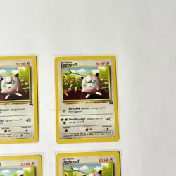 2000 POKEMON MOVIE JIGGLYPUFF #7 BLACK STAR PROMO LOT OF 4 CARDS - Image 3