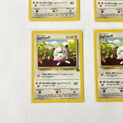 2000 POKEMON MOVIE JIGGLYPUFF #7 BLACK STAR PROMO LOT OF 4 CARDS - Image 4