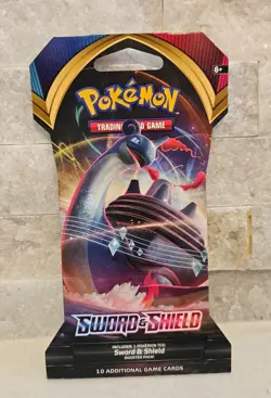 Pokemon Sword and Shield 10 Card Sleeved Booster Pack Base Set 2020 - Image 3