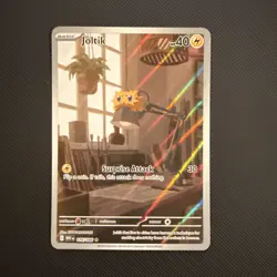Joltik Pokemon Full Art Holo Card White Flare, Illustration Rare, 116/086 - Image 1
