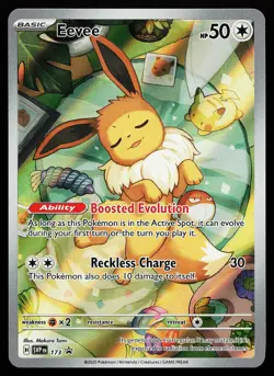 Eevee 173 Holo Illustration Rare Scarlet & Violet Promo Pokemon Card - Image 1