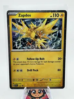 Zapdos SVP157 Promo Card | Holo Rare Pokemon TCG Surging Sparks | NM - Image 1
