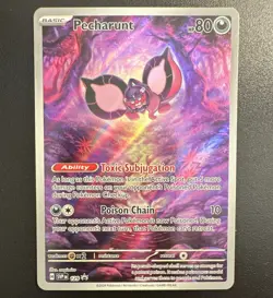Pokemon Pecharunt SV Black Star Promo SVP 129 Full Art Holo Basic 2024 Card - Image 1