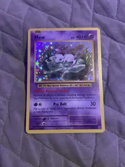 Pokemon Mew Holo Rare Card Evolutions 53/108 40 HP Psy Bolt Ability - Image 1
